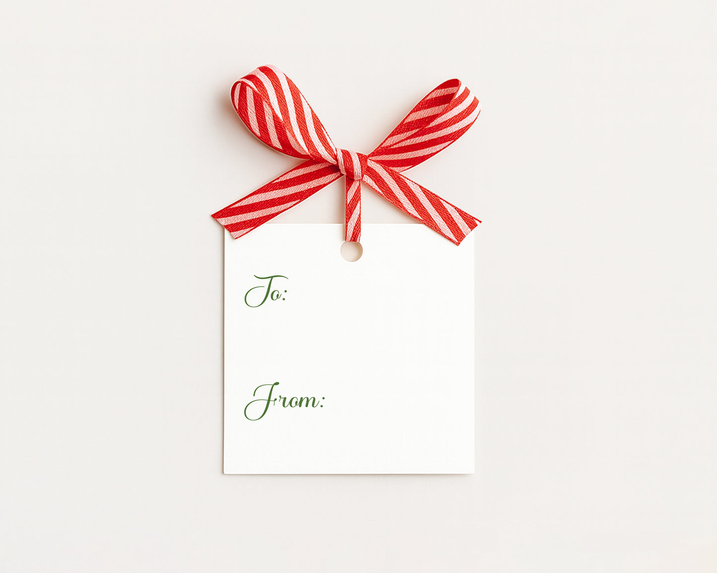 Gift Tag -  Chinoiserie Style Ornament on Green Background - set of 24